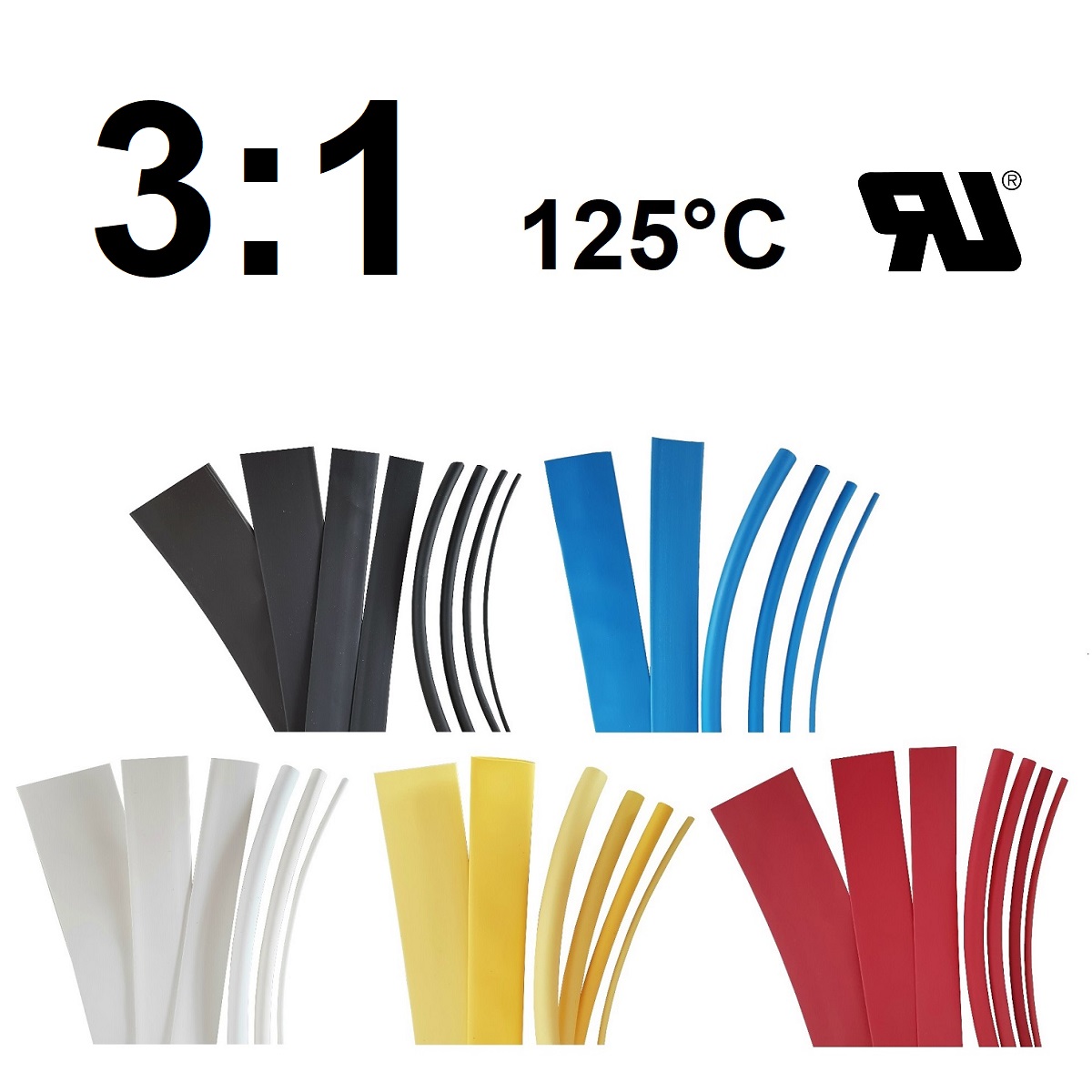 3:1 / 135°C UL/CSA / Meterware
